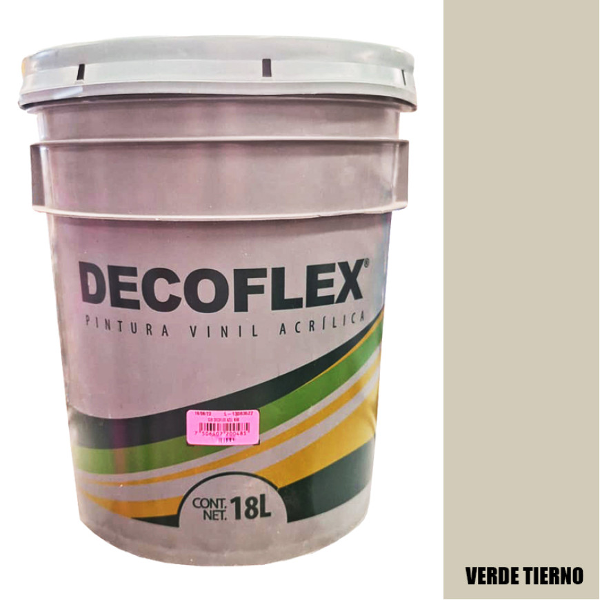 PINTURA VINILICA DECOFLEX BLANCO OSTION 18 LTS PARA INTERIOR.