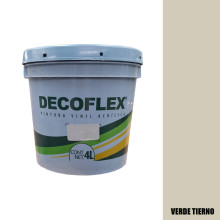 PINTURA VINILICA DECOFLEX BLANCO OSTION  4 LTS PARA INTERIOR.