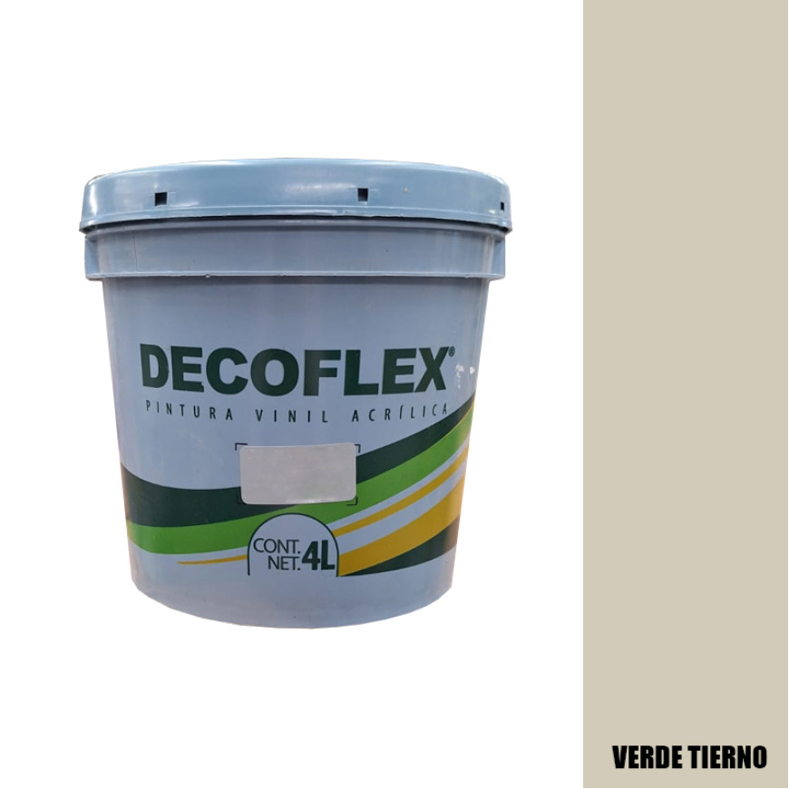 PINTURA VINILICA DECOFLEX BLANCO OSTION  4 LTS PARA INTERIOR.