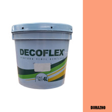 PINTURA VINILICA DECOFLEX DURAZNO  4 LTS PARA INTERIOR.
