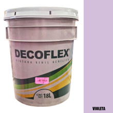 PINTURA VINILICA DECOFLEX VIOLETA 18 LTS PARA INTERIOR.