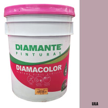PINTURA VINILICA DIAMACOLOR LILA 19LTS INTERIOR Y EXTERIOR LAVABLE.