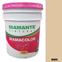 PINTURA VINILICA DIAMACOLOR MARFIL 19LTS INTERIOR Y EXTERIOR LAVABLE.