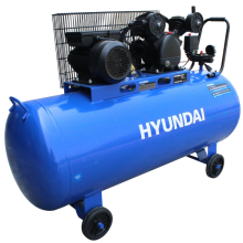 Compresor De Aire Eléctrico Profesional Hyundai 200 Litros 3 Hp 115psi Horizontal 110v/60hz