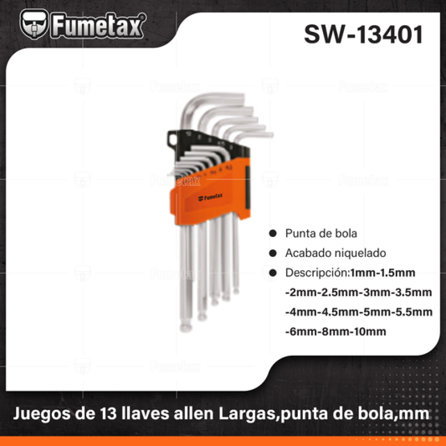 JGO DE 13 LLAVES ALLEN SW-13401