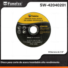DISCO P/CORTE AC INOX 4-1/2 SW-42040201
