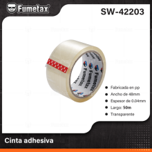 CINTA EMPAQUE TRANSP  50MTS SW-42203