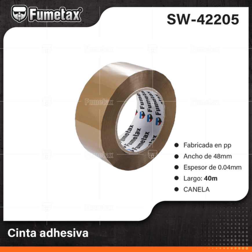 CINTA EMPAQUE CANELA 48MMX40MTS SW-42205