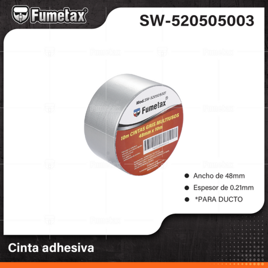 CINTA GRIS P/DUCTO 48MMX50M SW-520505003