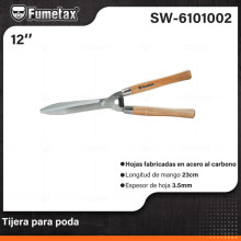 TIJERA MANGO MADERA DE 12 SW-6101002