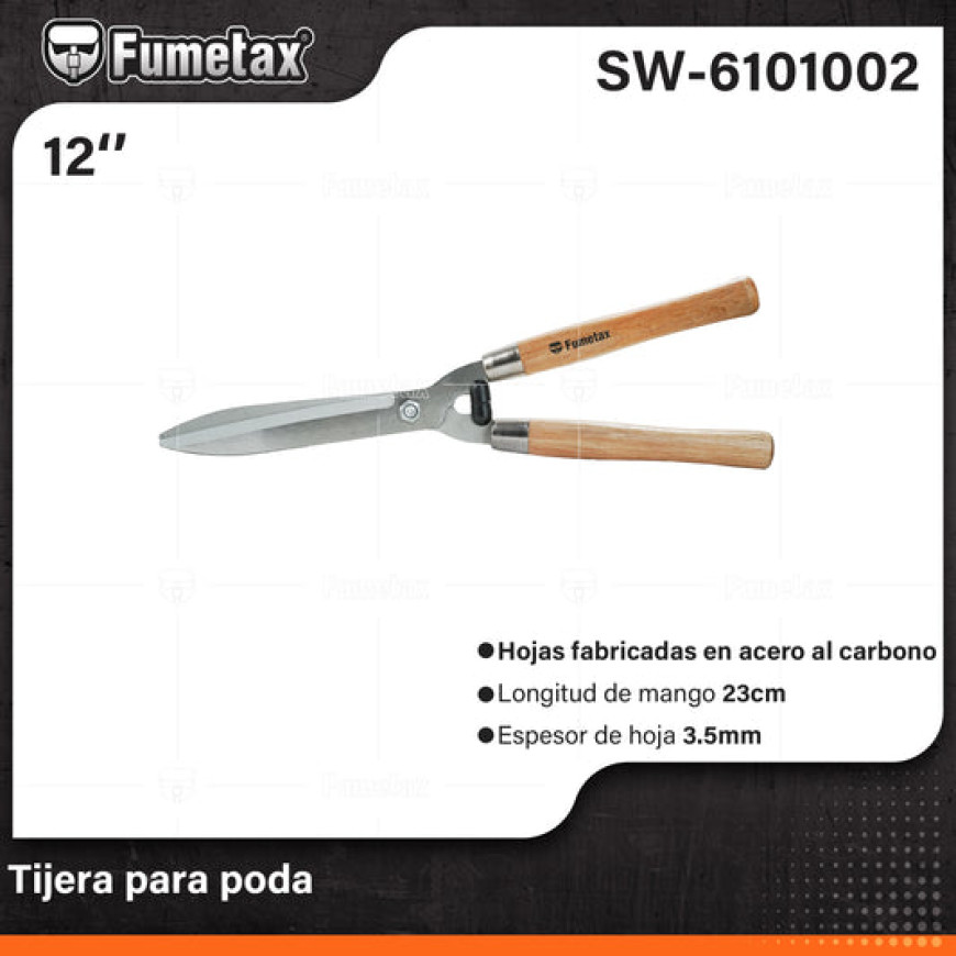 TIJERA MANGO MADERA DE 12 SW-6101002