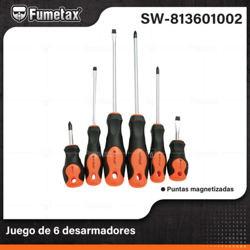 JUEGO DE 6 DESARMADORES SW-813601002