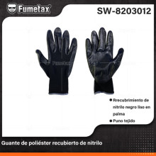 GUANTE POLIEST/NITRILO #9 PAR SW-8203012