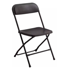 SILLA PLEGABLE NEGRA PLASTICO DURO MX