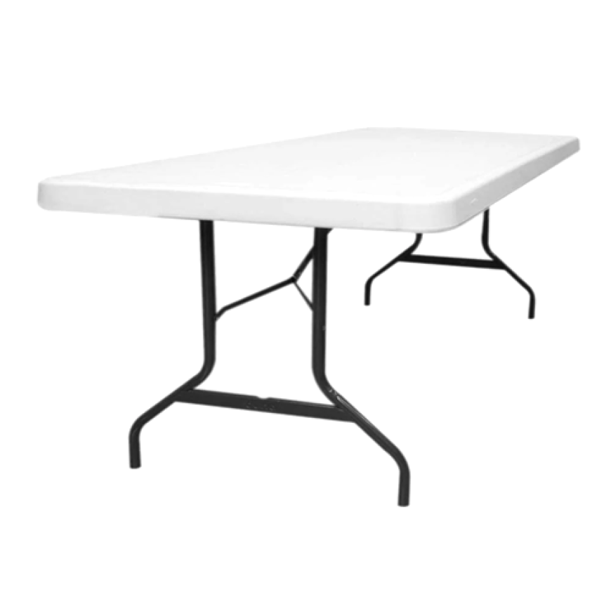 MESA RECTANGULAR PLASTICO DE 1.80 MX