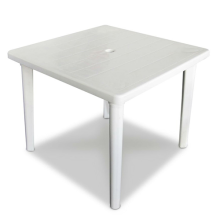 MESA BLANCA PLASTICA CUADRADA MX