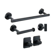 JGO ACCS PARA BANO 5 PZ NEGRO SP-60008-N